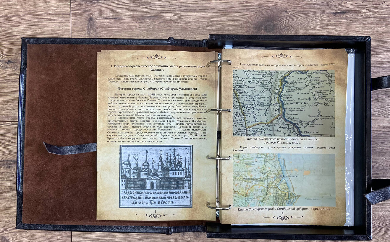 Пример родословной книги